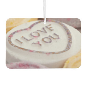"I Love You" custom car air freshner Car Air Freshener