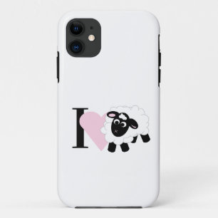 I love You Cute Cartoon Sheep Case-Mate iPhone Case
