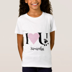 I love You Cute Cartoon Sheep T-Shirt