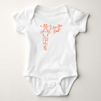 I Love You Dad Baby Bodysuit