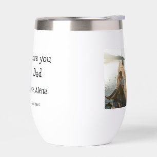 I love you dad father's day elegant add photo text