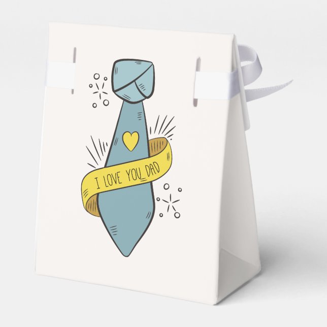 I Love You Dad Father's Day | Favour Box (Back Side)