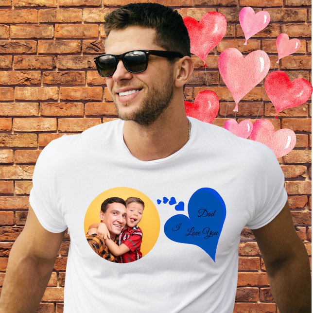 I love you Dad Fathers Day Gift Photo Tri-Blend Shirt (Creator Uploaded)