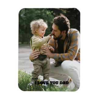 I Love You Dad Father's Day Photo Magnet