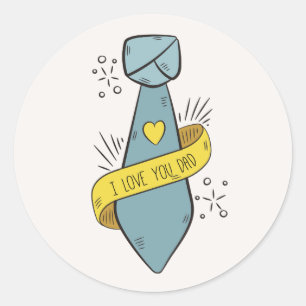 I Love You Dad Father's Day   Sticker