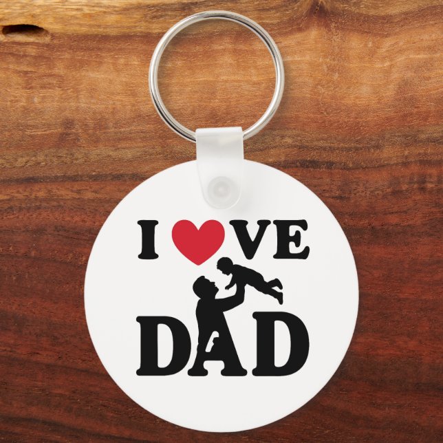 i love you dad key ring (Front)