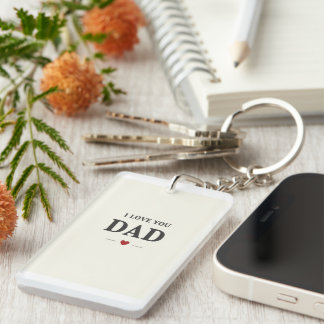 I Love You Dad Keychain – Small Sentimental Gift