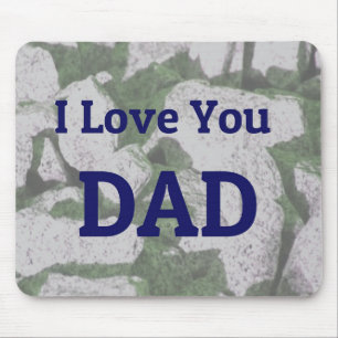 I Love You DAD mouse pad