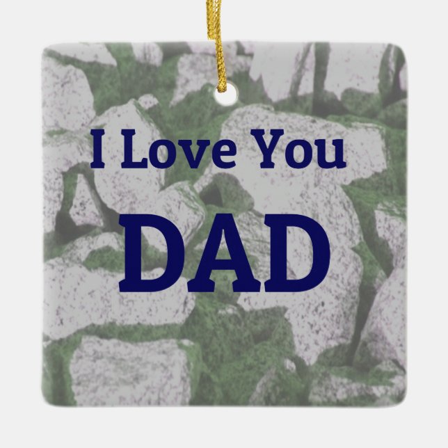 I Love You Dad ornament (Front)