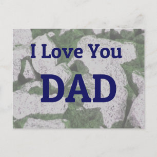I Love You Dad postcard