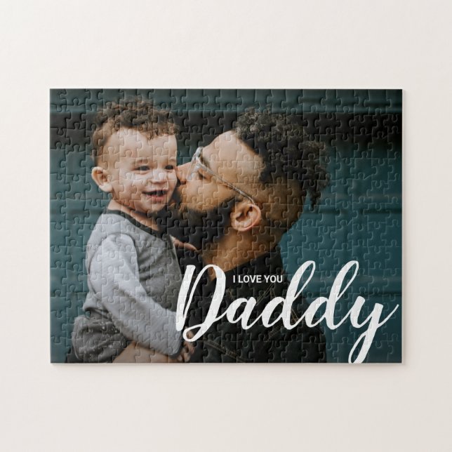 I Love You Daddy Custom Photo Jigsaw Puzzle (Horizontal)