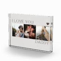 I love you Daddy Photo Collage Gift Photo Block