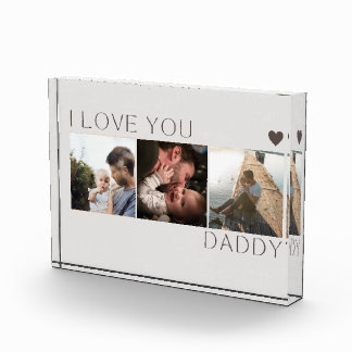 I love you Daddy Photo Collage Gift Photo Block