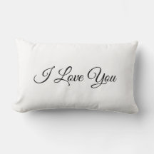 I Love You Decorative Pillow