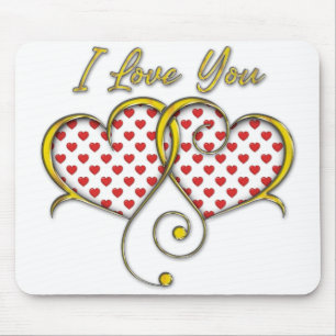 I love You Design Mouse Pad