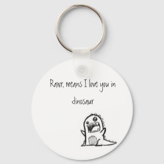 I love you dinosaur key ring