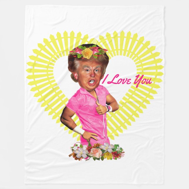 i love you donald trump blanket (Front)