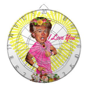i love you donald trump dartboard