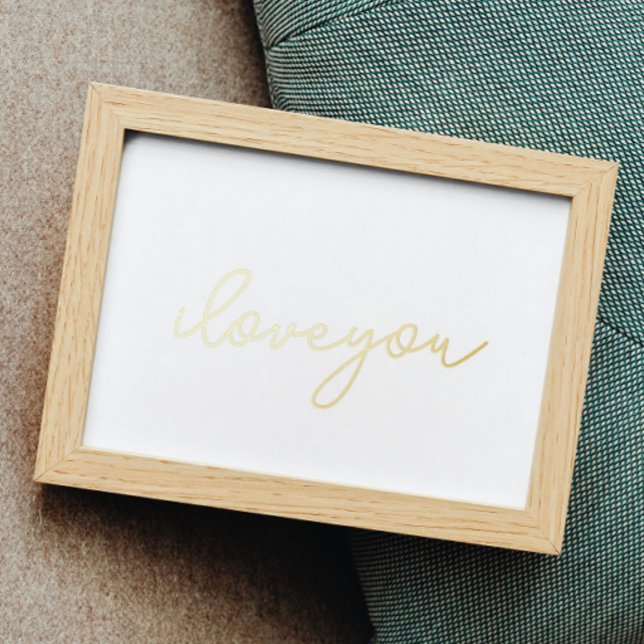 i love you | EDITABLE TEXT GOLD WALL Foil Prints (Creator Uploaded)