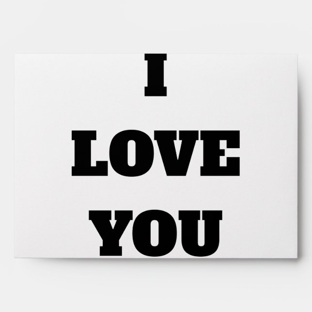 I Love You Envelope (Front)