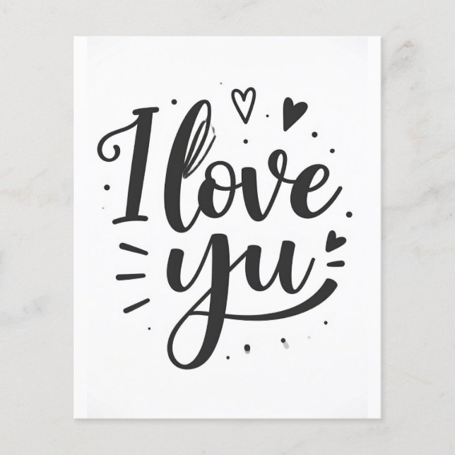 i love you flyer (Front)