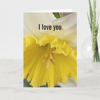I Love You folded greeting card