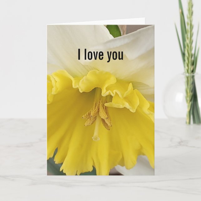 I Love You folded greeting card (Front)