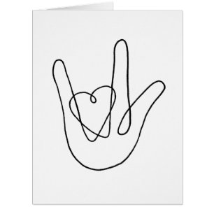 I love you Folded Greeting Card