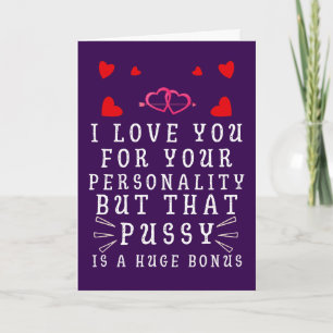 I Love You For Your Personality Holiday Card