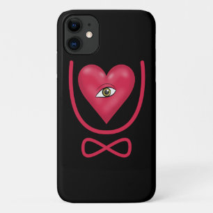 I love you forever Eye heart U eternity Case-Mate iPhone Case