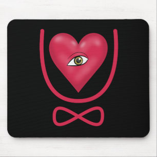 I love you forever Eye heart U eternity Mouse Pad