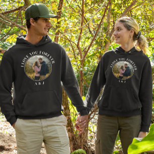 I Love You Forever Hiking Couple Hoodie