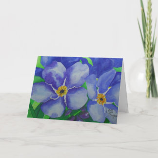 I love you, forget-me-not card