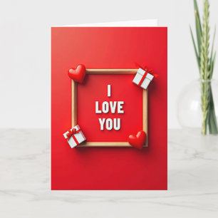 I Love You Framed Art Card