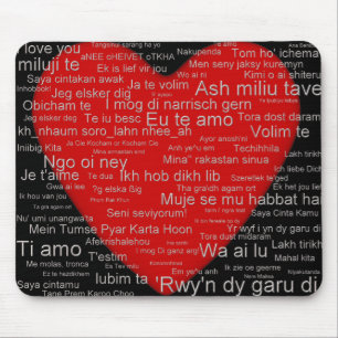 I Love You From Around The World - mousepad