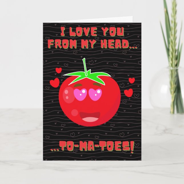 I Love You Funny Valentine Card (Front)