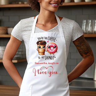 I Love You Gift Funny Food Valentine Apron