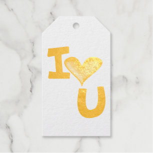 I love you gift tags