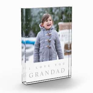 I Love You Grandad Photo Block