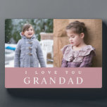 I Love You Grandad  Photo  Plaque<br><div class="desc">Personalised I Love You Grandad Photo plaque.</div>