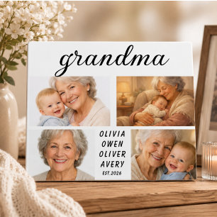 I Love You Grandma Photo Plaque Grandparents Day