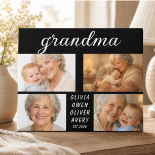 I Love You Grandma Photo Plaque Grandparents Day