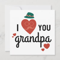 I Love You Grandpa // Novelty Father's Day Blank