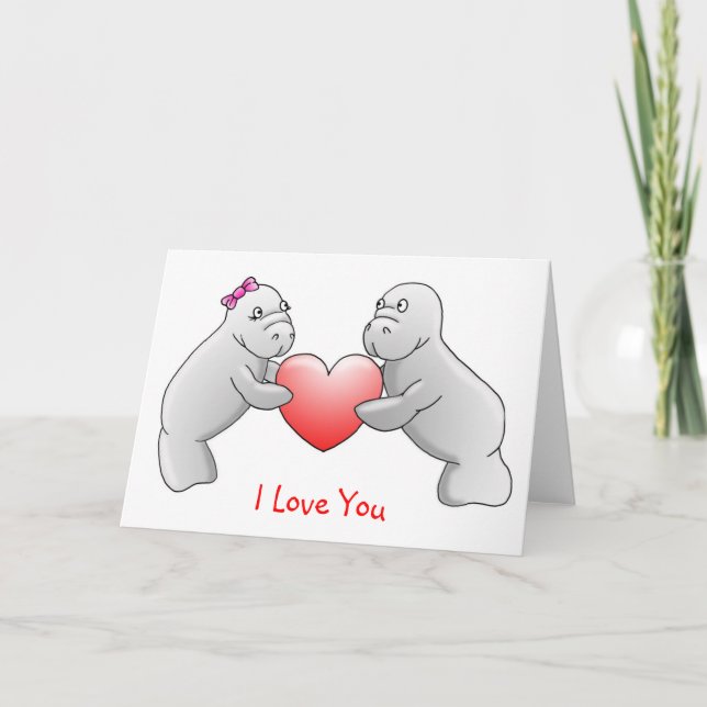 'I Love You' greeting card (Front)