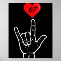 I Love You Hand Sign Asl Heart 67 Women Kids Men V