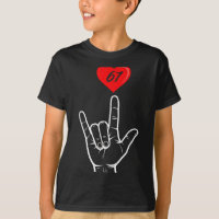 I Love You Hand Sign Asl Heart 67 Women Kids Men V