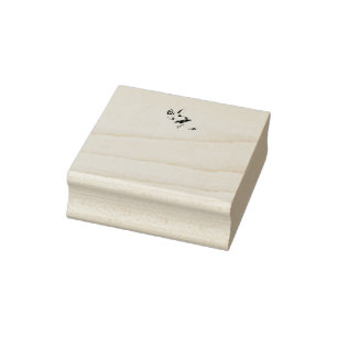 I Love You Hand Sign Language Butterfly Autism Rubber Stamp