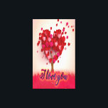 I love you happy valentines day  canvas print<br><div class="desc">Love the feeling which filled our heart with emotions, love which is essential to feel alive , love which is connects to strangers in an unbroken bond which last forever. Love that makes us feel special, love that gives beloved such power that they feel their beloved heartbeat in self's heart.Love...</div>