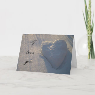 I love you heart card