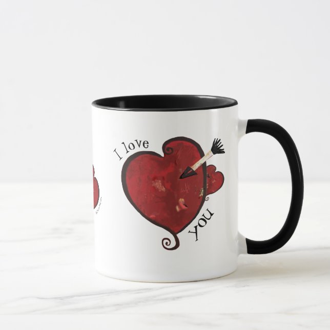 I Love You Heart Mug (Right)